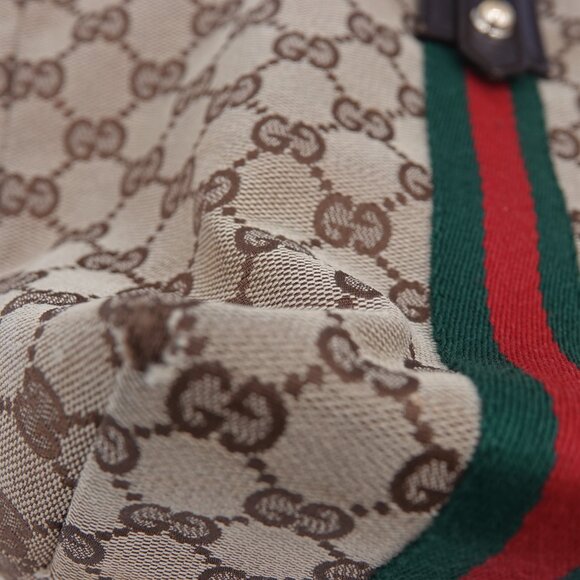 Gucci GG Canvas Jolicoeur Sherry Line Tote Brown - Picture 10 of 16